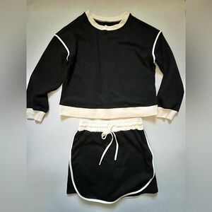 Entro  Skort & Sweatshirt French Terry 2 piece SET